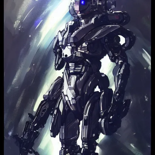 Image similar to armored, beautiful stars, cybernetic, sci-fi space game art, jeon Jungkook holding a gun. alien planet art by Akihito Yoshitomi AND Yoji Shinkawa AND Greg Rutkowski, Mark Arian trending on artstation