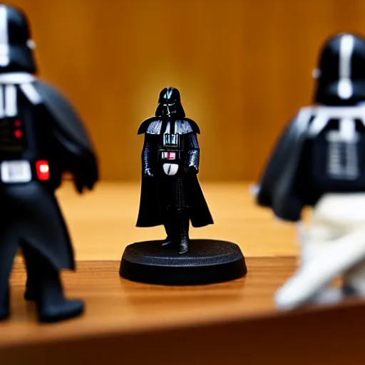 Image similar to darth vader in court working as judge, 5 5 mm