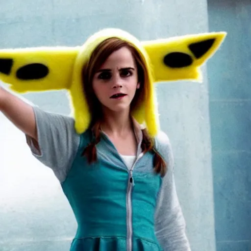 Image similar to photo of emma watson as pikachu