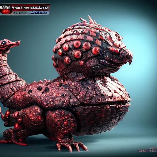 Image similar to evil steel bubble chicken kaiju, epic scale, hyper detailed, photorealistic, rule of thirds, 8 k.