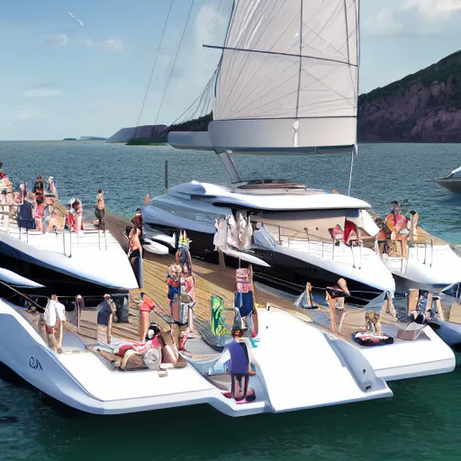 Image similar to cartoon yachting club