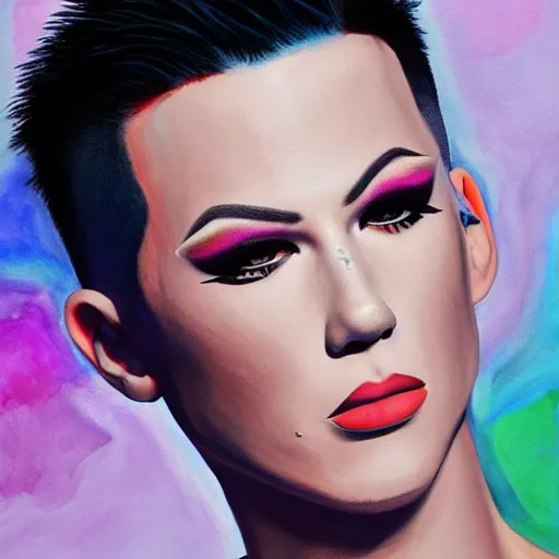 Prompt: james charles painting