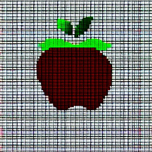 Image similar to apple pixel art