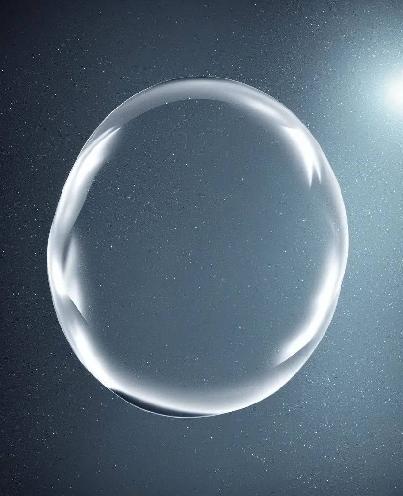 Prompt: a universe inside a bubble, concept art, dramatic, minimalistic, grainy