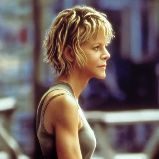 Image similar to meg ryan is the one in the matrix movie