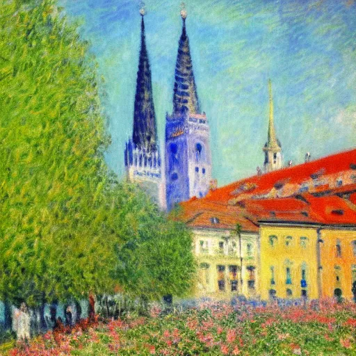 Prompt: Zagreb painted by Monet