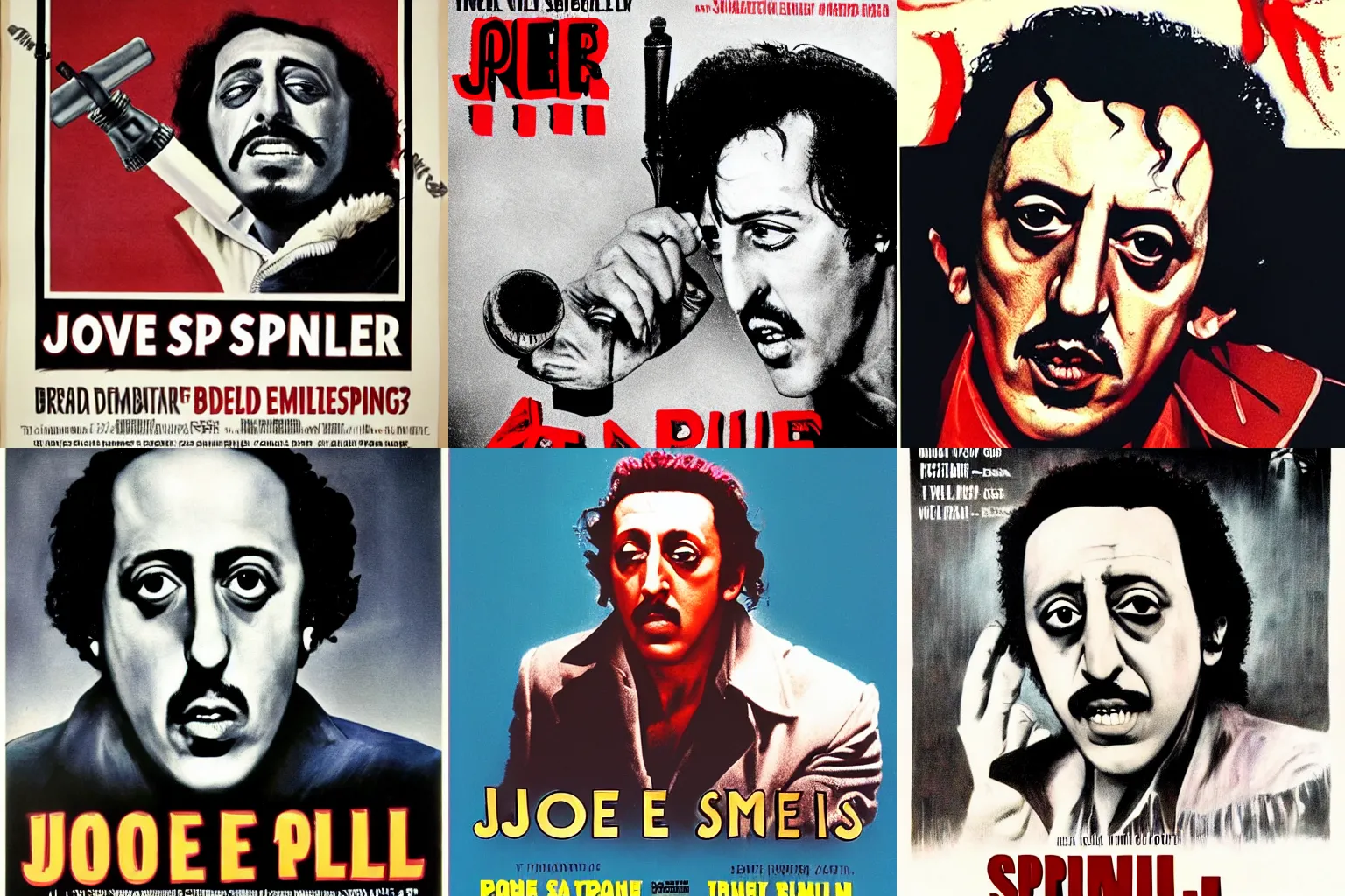 Prompt: Movie Poster of Joe Spinell
