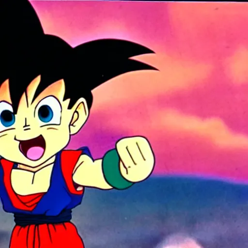 Image similar to Still of Kid Goku from the Disney animated feature Dragon Ball (1951)