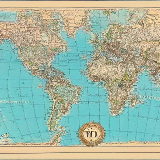 Image similar to a detailed map of the world,