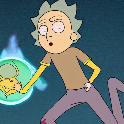 Prompt: morty from rick and morty licking balls