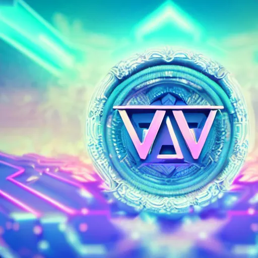 Image similar to a and w vaporwave logo, digital art, cosmic, 3 d high definition, trending on art station, photorealistic, high resolution, 8 k, octane, hyper detailed, insane details, intricate, elite, ornate, elegant trend, highly detailed and intricate, sharp focus, photography, unreal engine