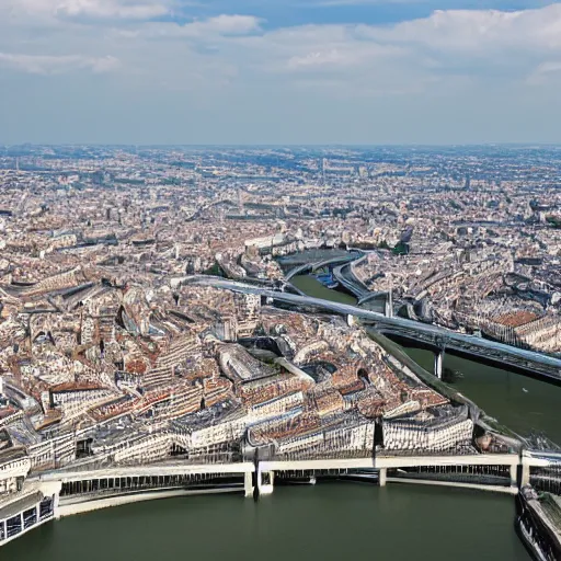 Image similar to Courbevoie viewed from a plane