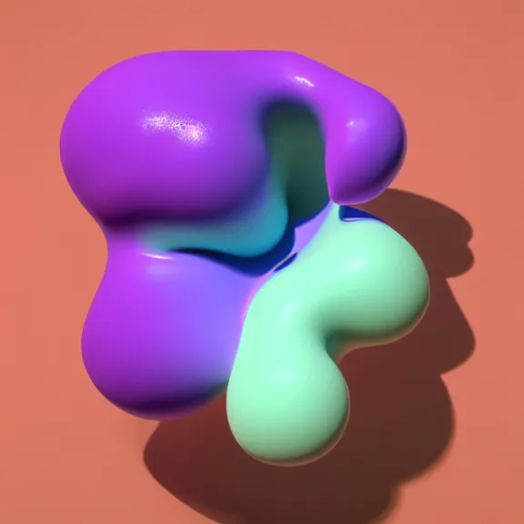 Image similar to A highly detailed 3d render of several pastel colored liquid viscuous objects are melting together as a clay in a geometric shape with detailed shadow. Geometric shaped. detailed shading, vray octane, redshift. ray tracing. micro details, Hyper detailed, 8K3d, Trending on Artstation. rendered in cinema4d, Hyper realism.