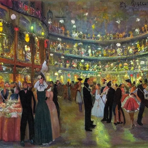 Prompt: Bal du moulin de la Galette.