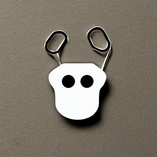 Image similar to paper clip with eyes, animated