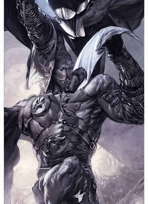 Image similar to digital _ painting _ of _ moon knight _ by _ filipe _ pagliuso _ and _ justin _ gerard _ symmetric _ fantasy _ highly _ detailed _ realistic _ intricate _ port