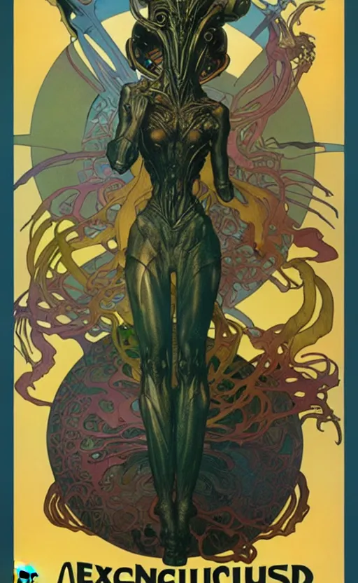 Image similar to exquisite imaginative alien creature poster art, humanoid, movie art, by lucusfilm, weta studio, alphonso mucha, james jean, frank frazetta, 8 k, denoised