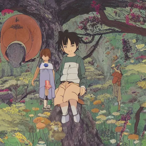 Prompt: A liminal space in colaboration with Studio Ghibli