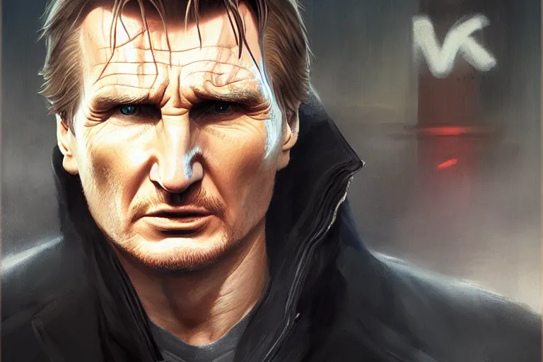 Prompt: portrait of an angry liam neeson, upset at a mcdonalds drive thru, charlie bowater, artgerm, ilya kuvshinov, krenz cushart, ruan jia, realism, ultra detailed, 8 k resolution