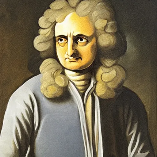 Image similar to painting of Isaac Newton, Lucha libre