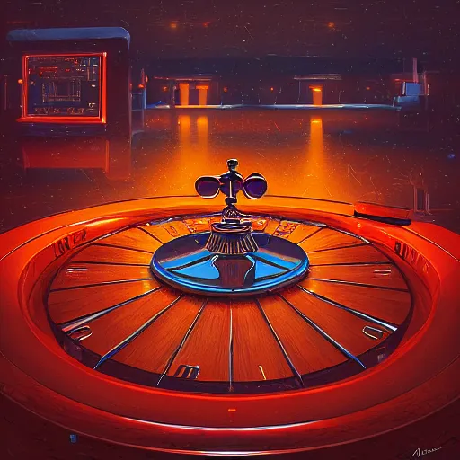 Image similar to detailed roulette by alena aenami