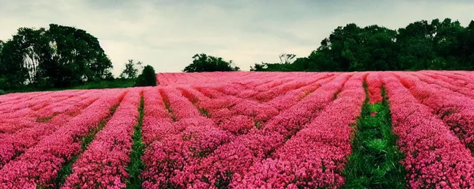 Prompt: movie scene with a beautiful flower field