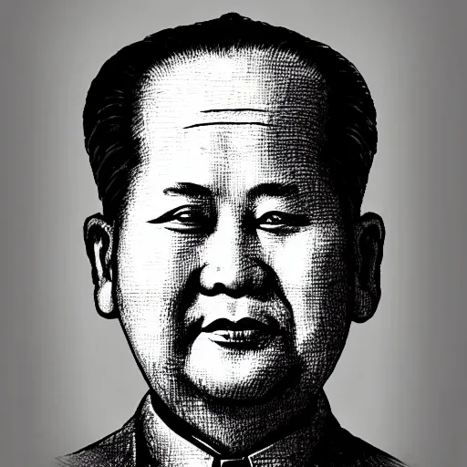 Prompt: mao zaedong in the style of alfred e neumann from mad magazine