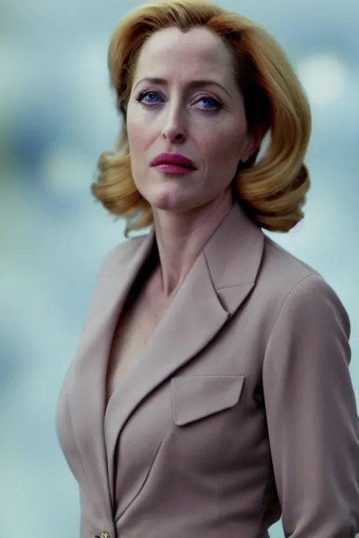 Image similar to gillian anderson as an alien queen