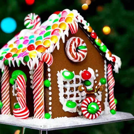 Image similar to gingerbread house with candy