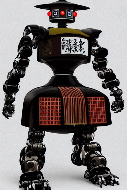Prompt: robot samurai realistic