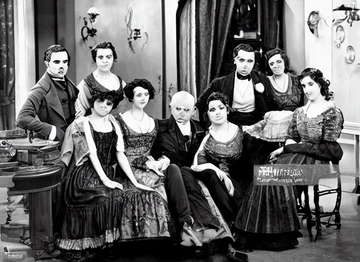 Prompt: a daguerrotype of a film still of friends sitcom in 1 8 0 0 s, vintage