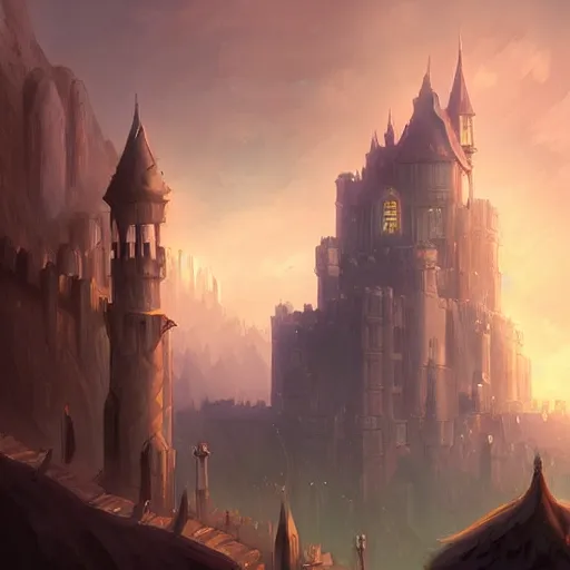 Prompt: Citadel By Andreas Rocha Fantasy Art Watch Fantasy Concept Art Fantasy City Fantasy Castle