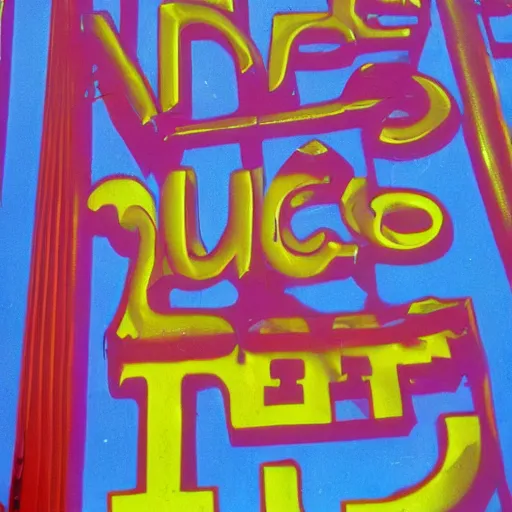 Image similar to san francisco psychedelic poster, 1 9 6 0 s, balloon letters