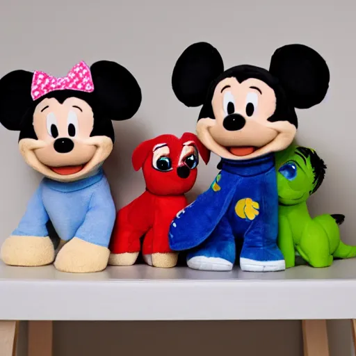 Image similar to extremely cute soft puppies in disney pixar movie plush