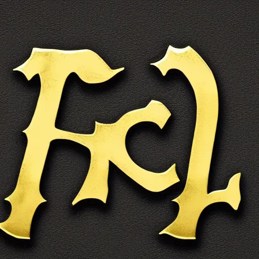 Image similar to a logo made with the text hel mort, letter in gold on a black texture background with gold plants around the letters, detailed, simmetric, professional,