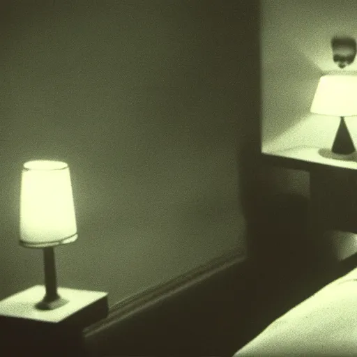Image similar to movie still of a girl having sleep paralysis, cinematic composition, cinematic light, criterion collection, by david lynch