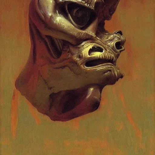 Image similar to alien by ilya repin