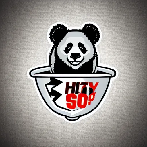 Image similar to in the style of max prentis and deathburger and laurie greasley a vector e-sports sticker logo of a panda, highly detailed, colourful, 8k wallpaper