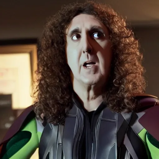 Image similar to weird al in the avengers