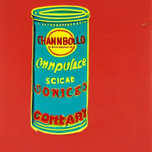 Image similar to hot sauce bottle by Andy Warhol