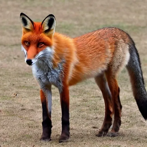 Image similar to Half-horse half-fox, species fusion, selective breeding