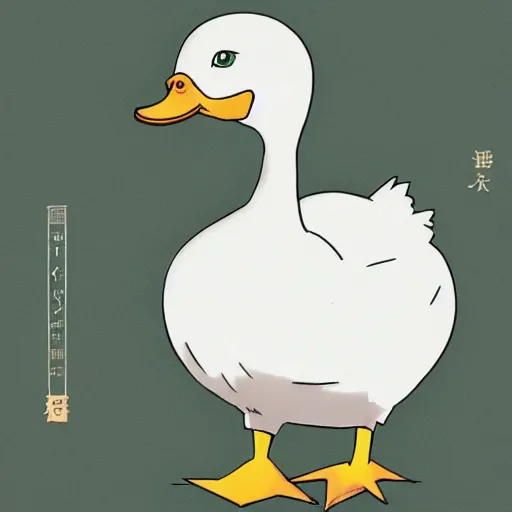 Image similar to a duck wearing a business suit, illustration concept art anime key visual trending pixiv fanbox by wlop and greg rutkowski and makoto shinkai and studio ghibli and kyoto animation symmetrical facial features