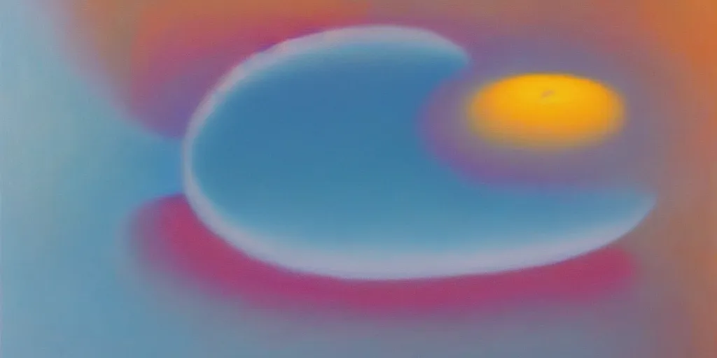 Image similar to the inner structure of quantum reality waves. Oil on canvas. Modern painting. Agnes Pelton. Zao Wou-ki. Dali.