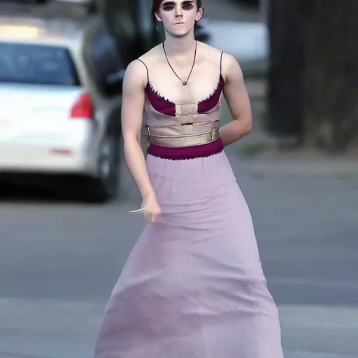 Prompt: full body photo of Emma Watson as a vampire warrior