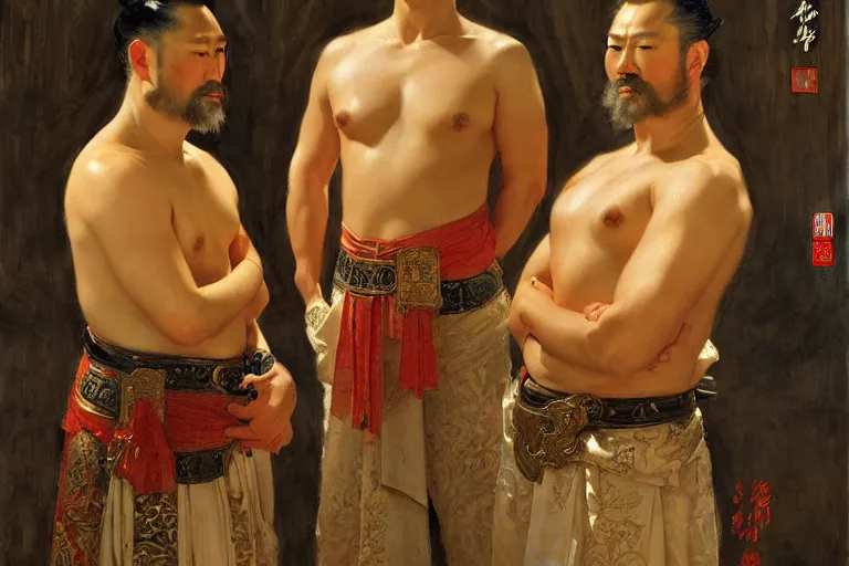 Prompt: tang dynasty, painting by gaston bussiere, craig mullins, j. c. leyendecker, tom of finland