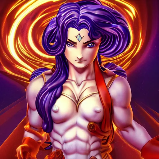 Image similar to eternal beautiful marble statue of beautiful lisa lisa JoJo's Bizarre Adventure, dynamic lighting, cinematic, establishing shot, extremely high detail, shining, photo realistic, cinematic lighting, intricate line drawings, 8k resolution