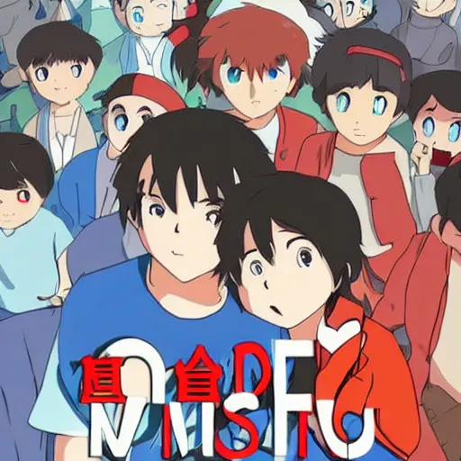 Image similar to studio ghibli mr beast