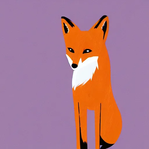 Image similar to a fox in the style of here to slay, digital art