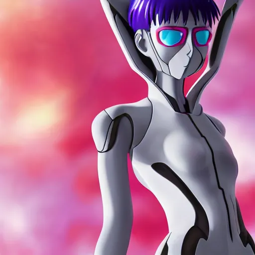 Prompt: a photo realistic digital art of the character EVA-01 from the anime series Neon Genesis Evangelion