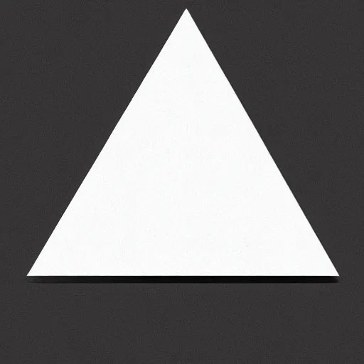Prompt: a white pyramid on a black background